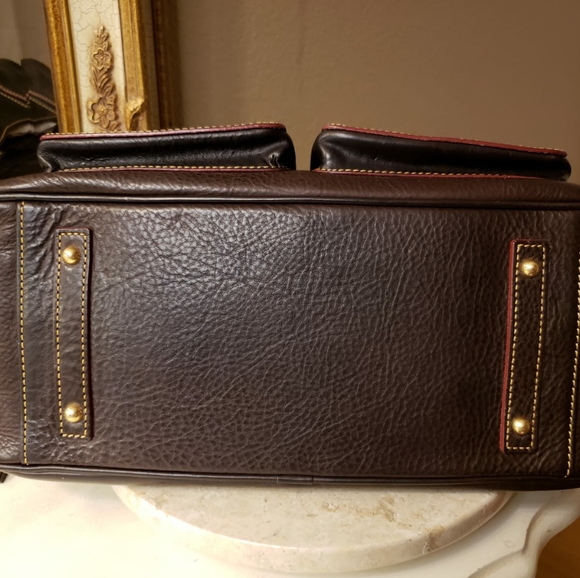 ❤ Dooney  Florentine Double Pocket Satchel Tmoro - Picture 5 of 15